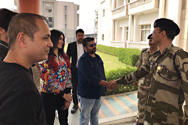 Commando 2 Stars Vidyut Jammwal And Adah Sharma Meet CISF Officials In Delhi