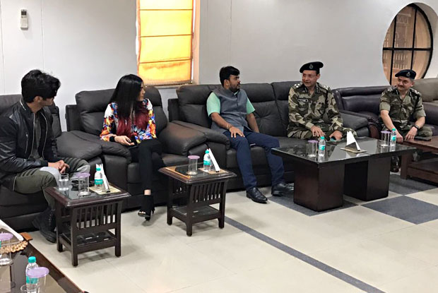 Commando 2 Stars Vidyut Jammwal And Adah Sharma Meet CISF Officials In Delhi