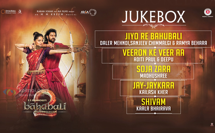 Check Out The Complete Audio Jukebox Of Baahubali 2 The