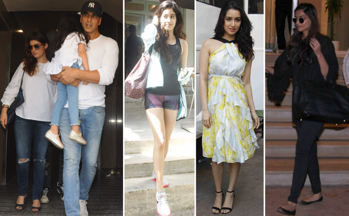 Bollywood Celebs Spotted: Sonam Kapoor, Akshay & Twinkle, Alia Bhatt, Malaika Arora, Shraddha & Arjun Kapoor And Others