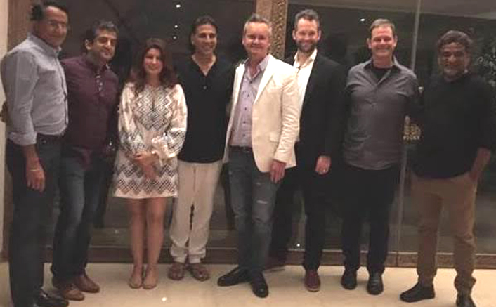 Head of Amazon Studios Roy Price meets Akshay Kumar while visiting Mumbai for Amazon Prime Video