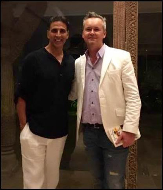 Head of Amazon Studios Roy Price meets Akshay Kumar while visiting Mumbai for Amazon Prime Video