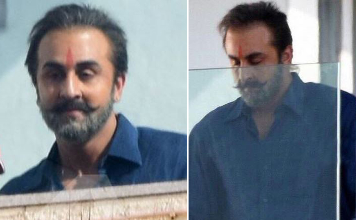 OMG! Ranbir Kapoor looks unrecognisable on the sets of Sanjay Dutt’s biopic!