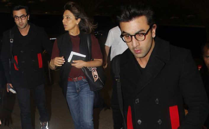 Ranbir Kapoor goes to london with mom Neetu Kapoor