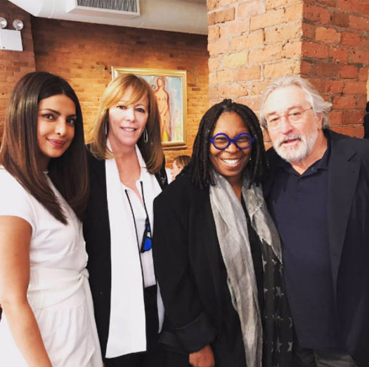 This is HUGE! Priyanka Chopra poses with Robert De Niro at The Tribeca Film festival 2017