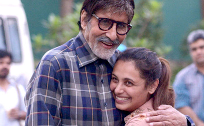 Amitabh Bachchan Bumps On The Sets Of Hichki To Meet Rani Mukerji
