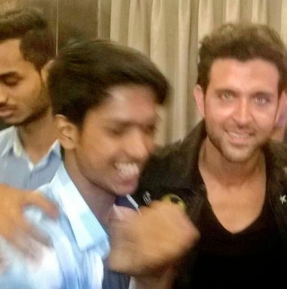 Hrithik Roshan with Fan Pranay Kumar Nayak