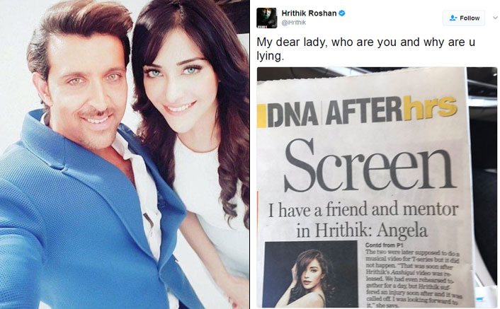 Hrithik Roshan Reacts On Being Linked Up With Polish Actress Angela Krislinzki