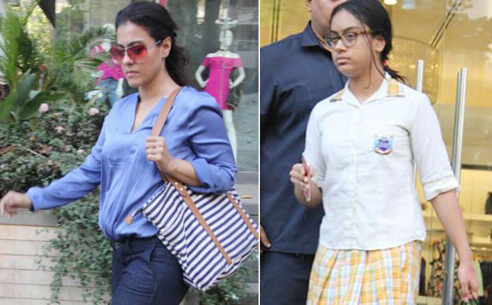 kajol with her daughter spotted at bebe showroom bandra