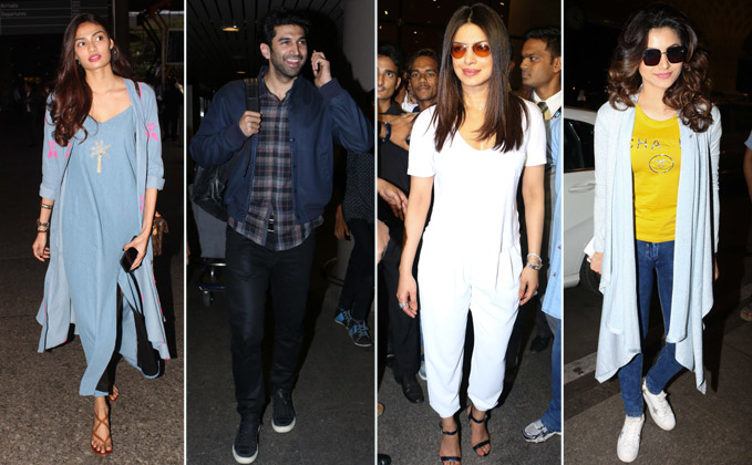priyanka chopra, Athiya Shetty, Aditya roy kapur and many more celebs spotted at airport