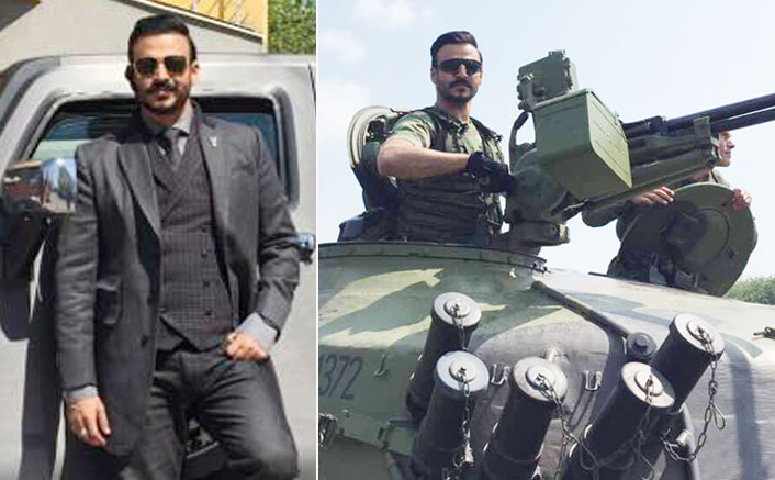 Vivek Oberoi in action mode on the sets of Vivegam!