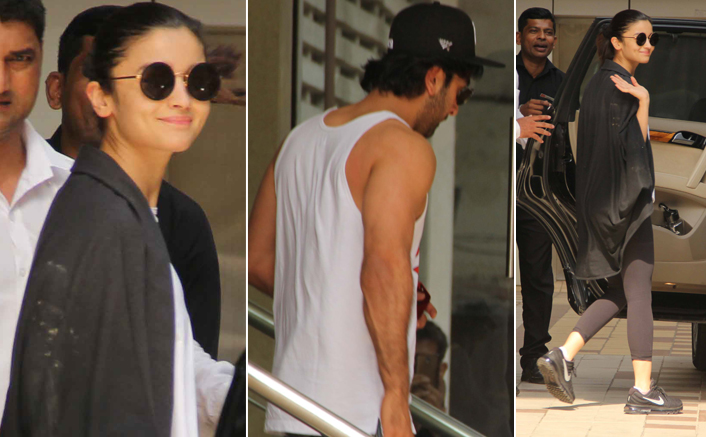 Ranbir Kapoor, Alia Bhatt, Ayan Mukherjee spotted Post Dance Rehersal's at bandra