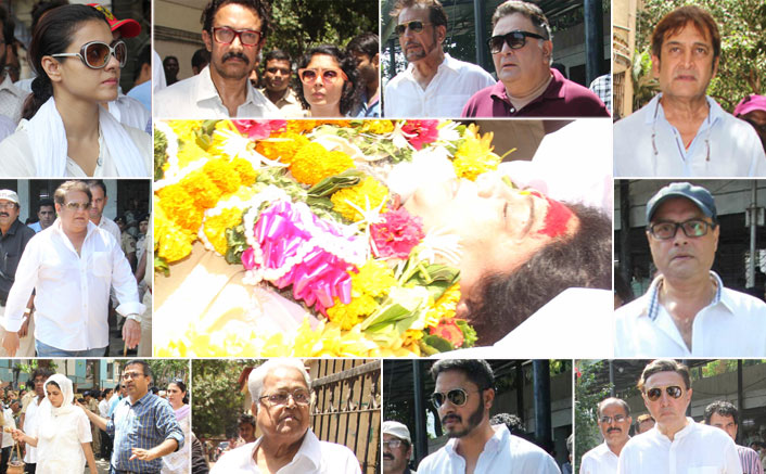 Aamir Khan, Kajol, Rishi Kapoor & Others Attend Reema Lagoo's Funeral