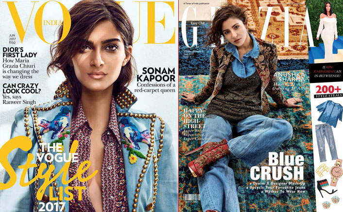 Anushka & Sonam Get the Denim Trend Back in June Magazine Covers