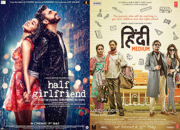 Half Girlfriend and Hindi Medium Poster