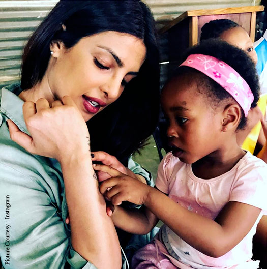 Priyanka Chopra is in the Zimbabwean capital to promote UNICEF