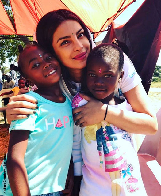 Priyanka Chopra is in the Zimbabwean capital to promote UNICEF