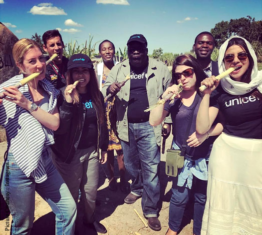 Priyanka Chopra is in the Zimbabwean capital to promote UNICEF
