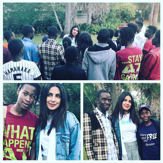 Priyanka Chopra is in the Zimbabwean capital to promote UNICEF