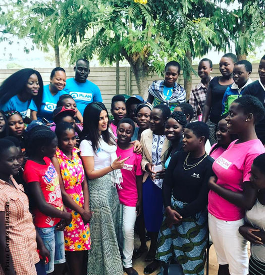 Priyanka Chopra is in the Zimbabwean capital to promote UNICEF