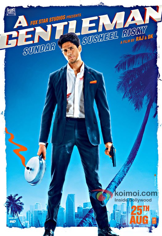First Look Posters Of Sidharth From 'A Gentleman' Is Extremely Badass