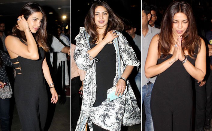 PHOTOS! Priyanka Chopra Gets A Warm Welcome At The Mumbai Airport