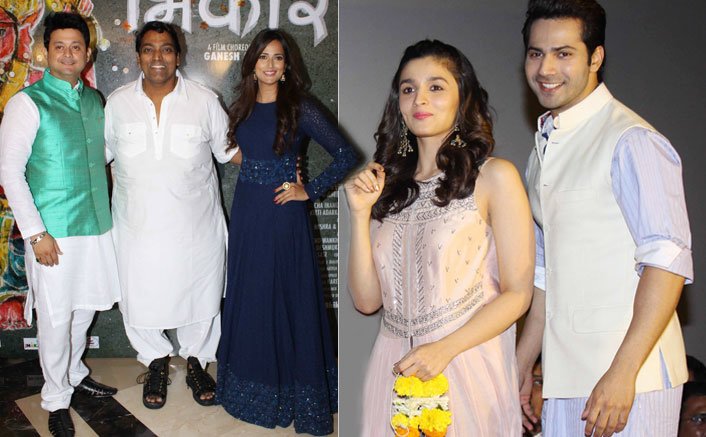 Snapped: Varun Dhawan And Alia Bhatt At Marathi Film Bhikari Song Launch