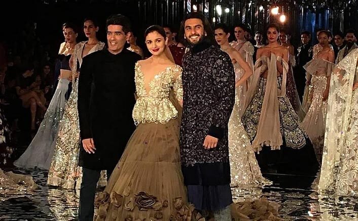 Gully Boy Pair Ranveer & Alia Walk The Ramp For Manish Malhotra
