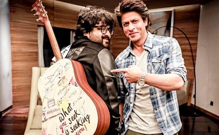 Shah Rukh Khan gifts Pritam a Guitar to mark their musical 'Safar'