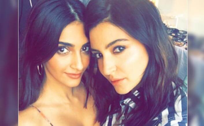 Sonam & Anushka Share A Special Bond On The Sets On Sanjay Dutt Biopic