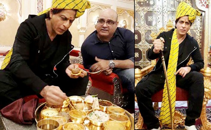 Shah Rukh Khan Relishes Rajasthani Thali In Jaipur