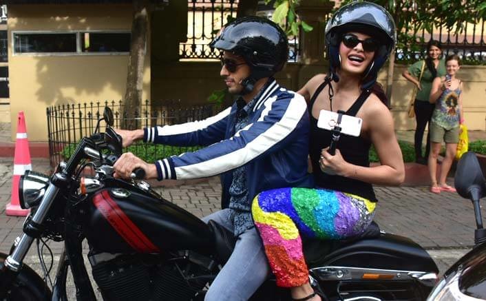 Sidharth Malhotra and Jacqueline Fernandez set out on a Monsoon bike ride!
