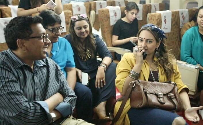 Sonakshi Sinha turns prankster on the sets of Vashu Bhagnani's next!