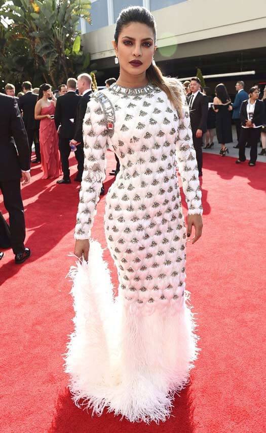 Priyanka Chopra Makes A Drool-Worthy Red Carpet Appearance At The 69th Emmy Awards