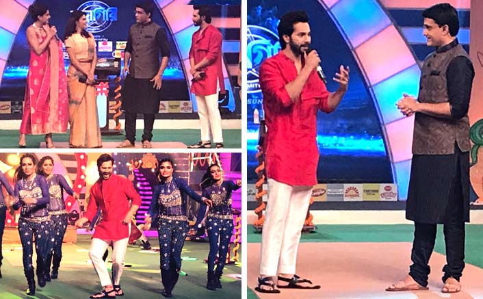 Varun Dhawan promotes Judwaa 2 with Sourav Ganguly in Kolkatta