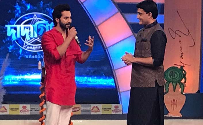 Varun Dhawan promotes Judwaa 2 with Sourav Ganguly in Kolkatta