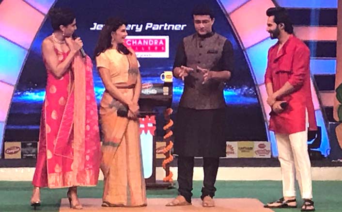 Varun Dhawan promotes Judwaa 2 with Sourav Ganguly in Kolkatta