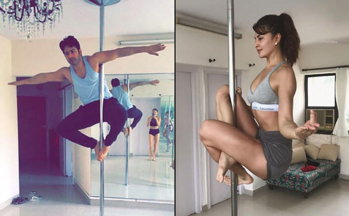 Jacqueline Fernandez, Varun Dhawan poses as yogi on Instagram
