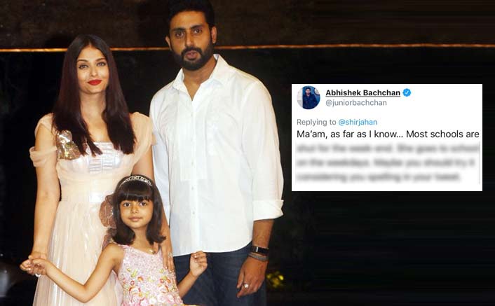 Abhishek Bachchan Has A Befitting Reply To A Troller Who Targeted Aaradhya Bachchan