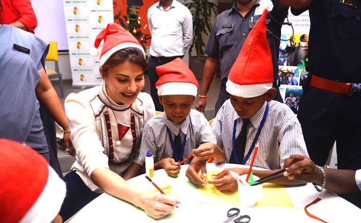 Jacqueline Fernandez' unique Christmas celebration with NGO kids