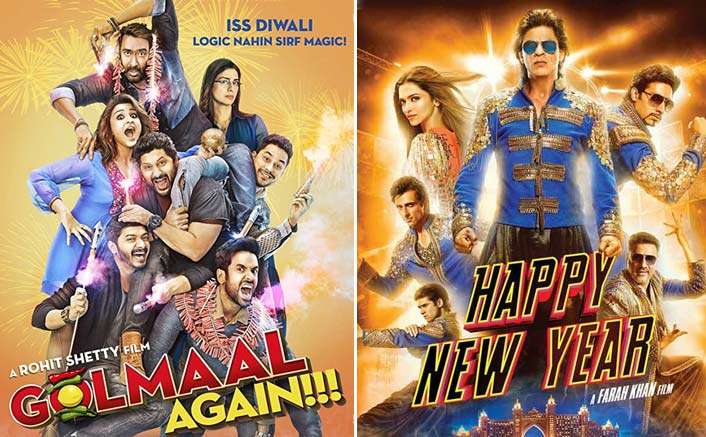 Rohit Shetty Beats Shah Rukh Khan As Golmaal Again Crosses Happy New Year