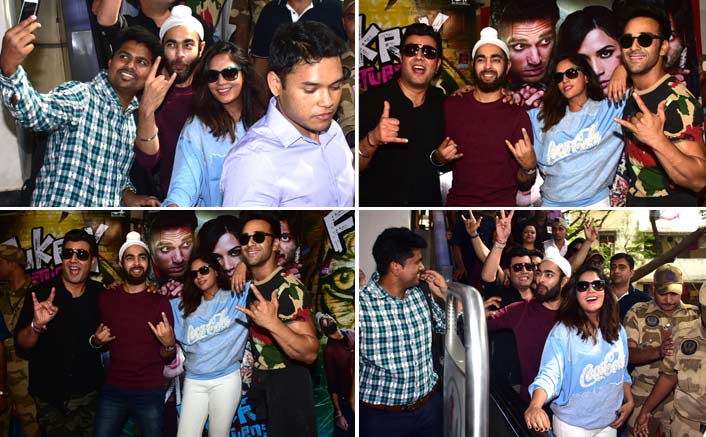 Team Fukrey Returns promote their film at Metro Station!