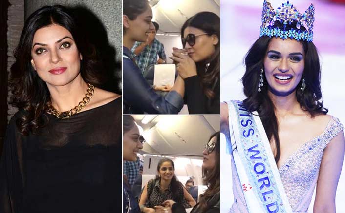 VIDEO! This Is What Happened When Sushmita Sen Met Manushi Chillar