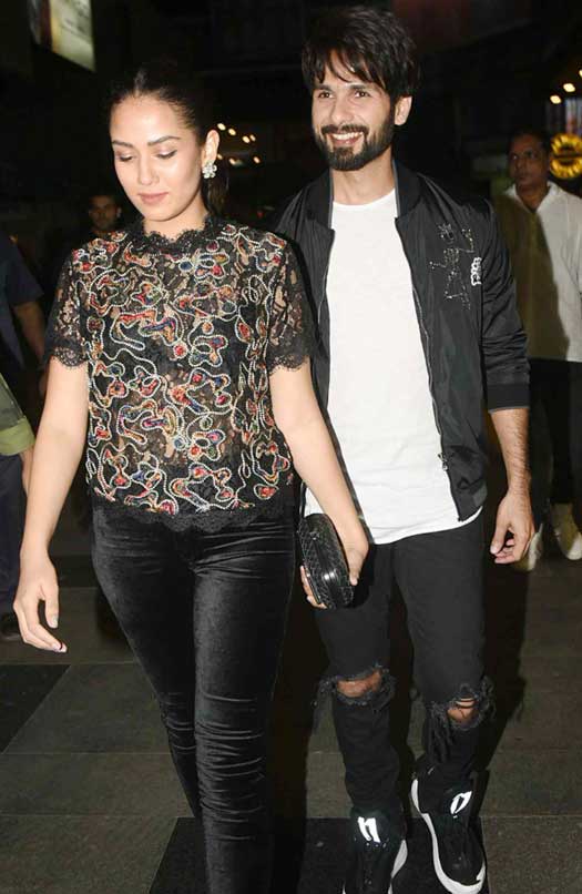 Mira Rajput and Shahid Kapoor