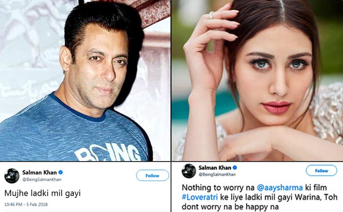 Salman Khan Launches Newcomer Warina Opposite Ayush Sharma In Loveratri