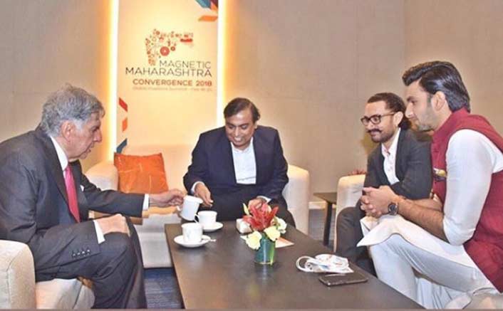 Aamir Khan and Ranveer Singh meet Mukesh Ambani and Ratan Tata 