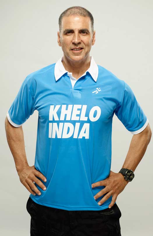 AKSHAY KUMAR SUPPORTS THE KHELO INDIA MOVEMENT