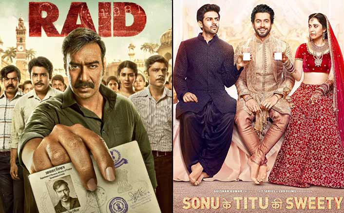 Box Office - Raid and Sonu Ke Titu Ki Sweety jump well on Saturday