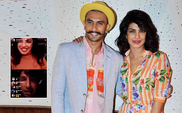 Ranveer Singh Joins Priyanka Chopra’s Instagram Live
