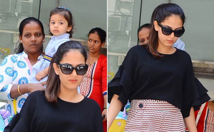 Mira And Misha Spotted At Play School In Bandra